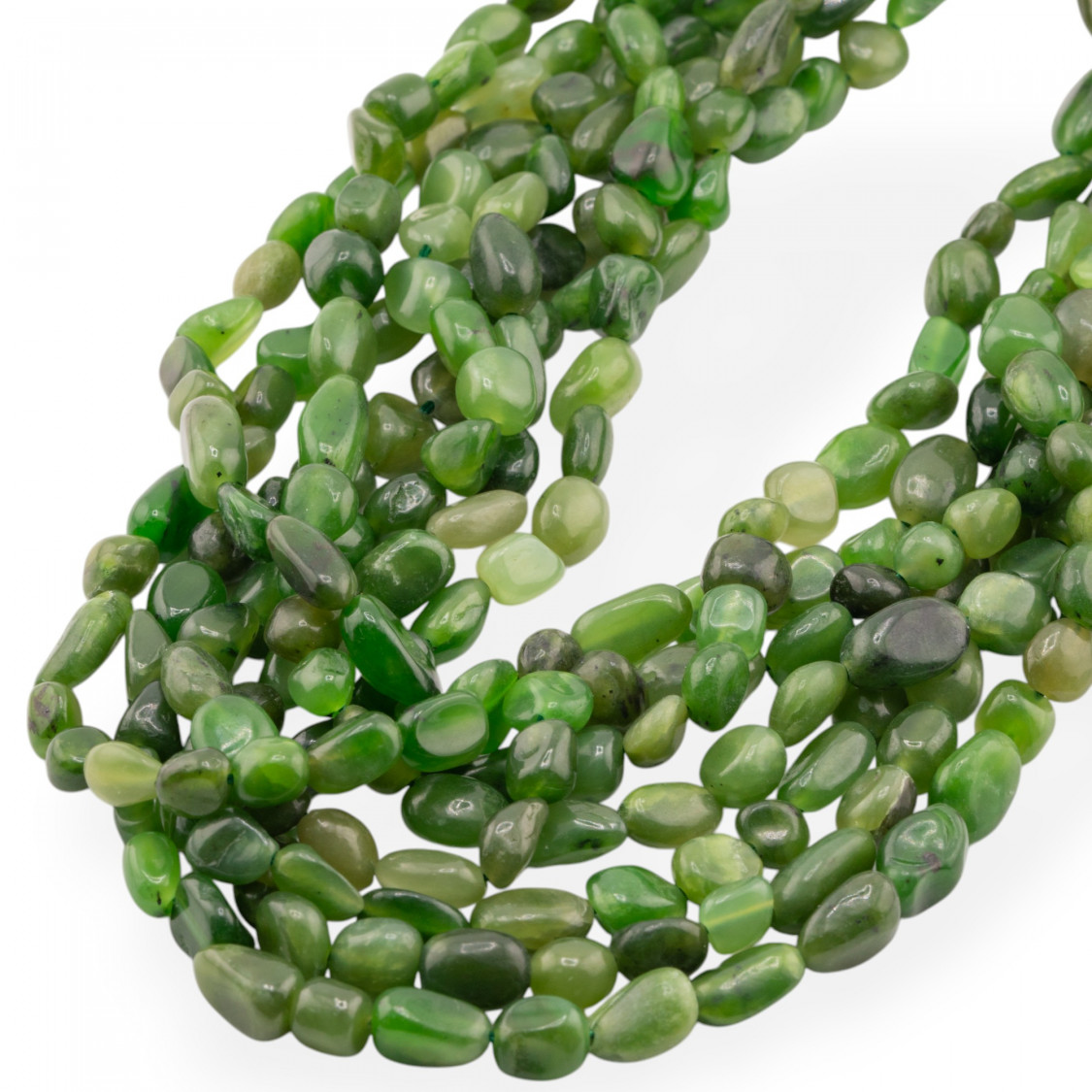 Giada Canadese Sasso Burattao 8x10mm-JADE CANADIENSE | Worldofjewel.com