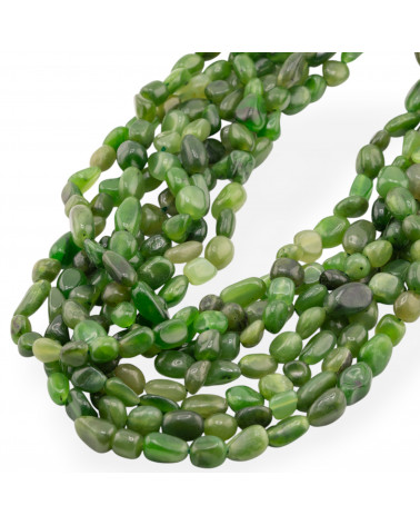Giada Canadese Sasso Burattao 8x10mm-JADE CANADIENSE | Worldofjewel.com