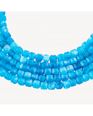 Giada Taglio Rigido Cubo Sfaccettato 6mm Blu-JADE | Worldofjewel.com