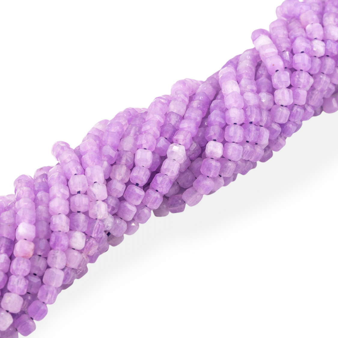 Giada Taglio Rigido Cubo Sfaccettato 6mm Lavanda-GIADA | Worldofjewel.com
