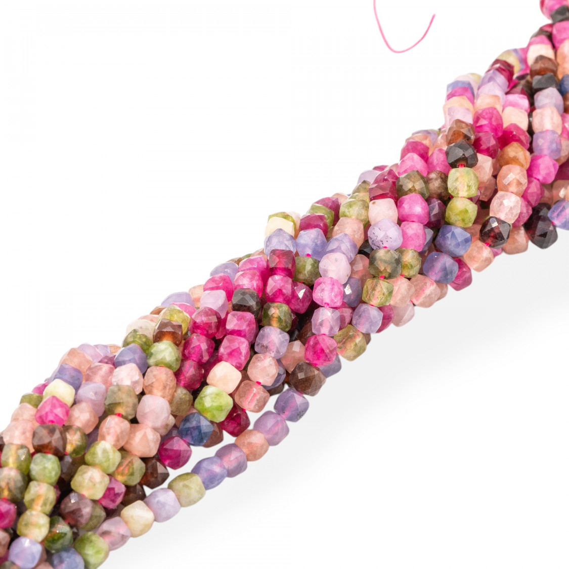 Giada Taglio Rigido Cubo Sfaccettato 6mm Mix-JADE | Worldofjewel.com