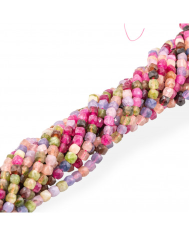 Giada Taglio Rigido Cubo Sfaccettato 6mm Mix-JADE | Worldofjewel.com