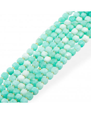 Giada Taglio Rigido Cubo Sfaccettato 8mm Amazzonite-JADE | Worldofjewel.com