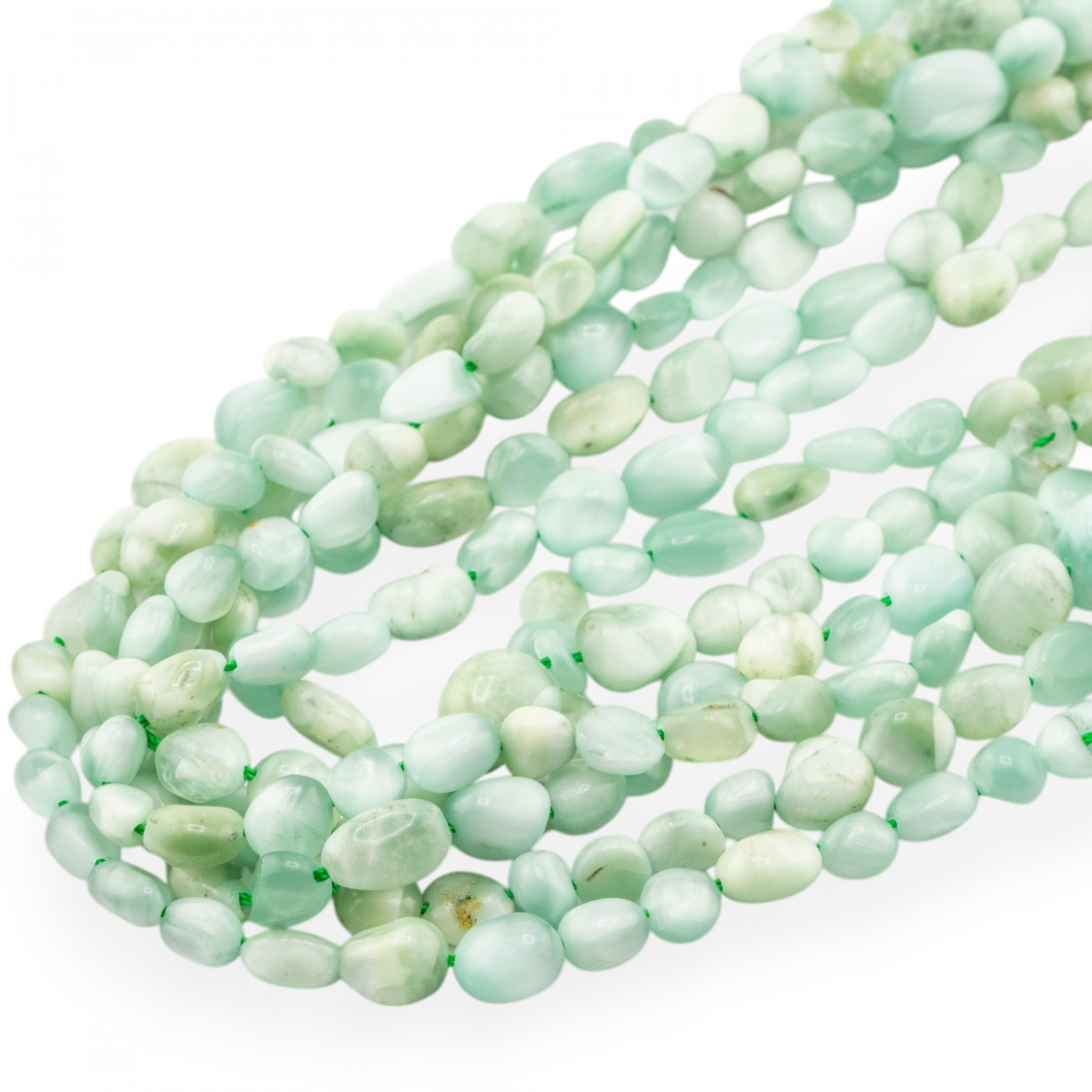 Larimar Verde Sasso Burattato 6x8mm-LARIMAR | Worldofjewel.com