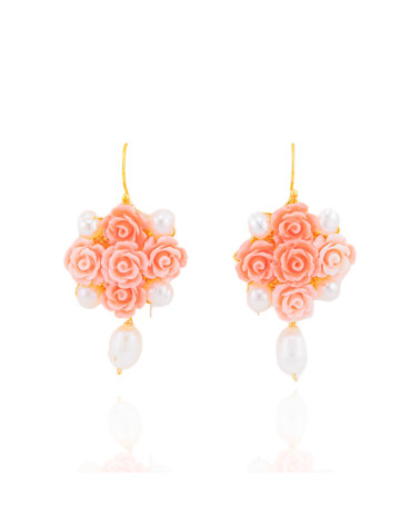 Orecchini Di Bronzo Handsmade Con Perle Di Fiume-ORECCHINI MADE WITH STYLE | Worldofjewel.com
