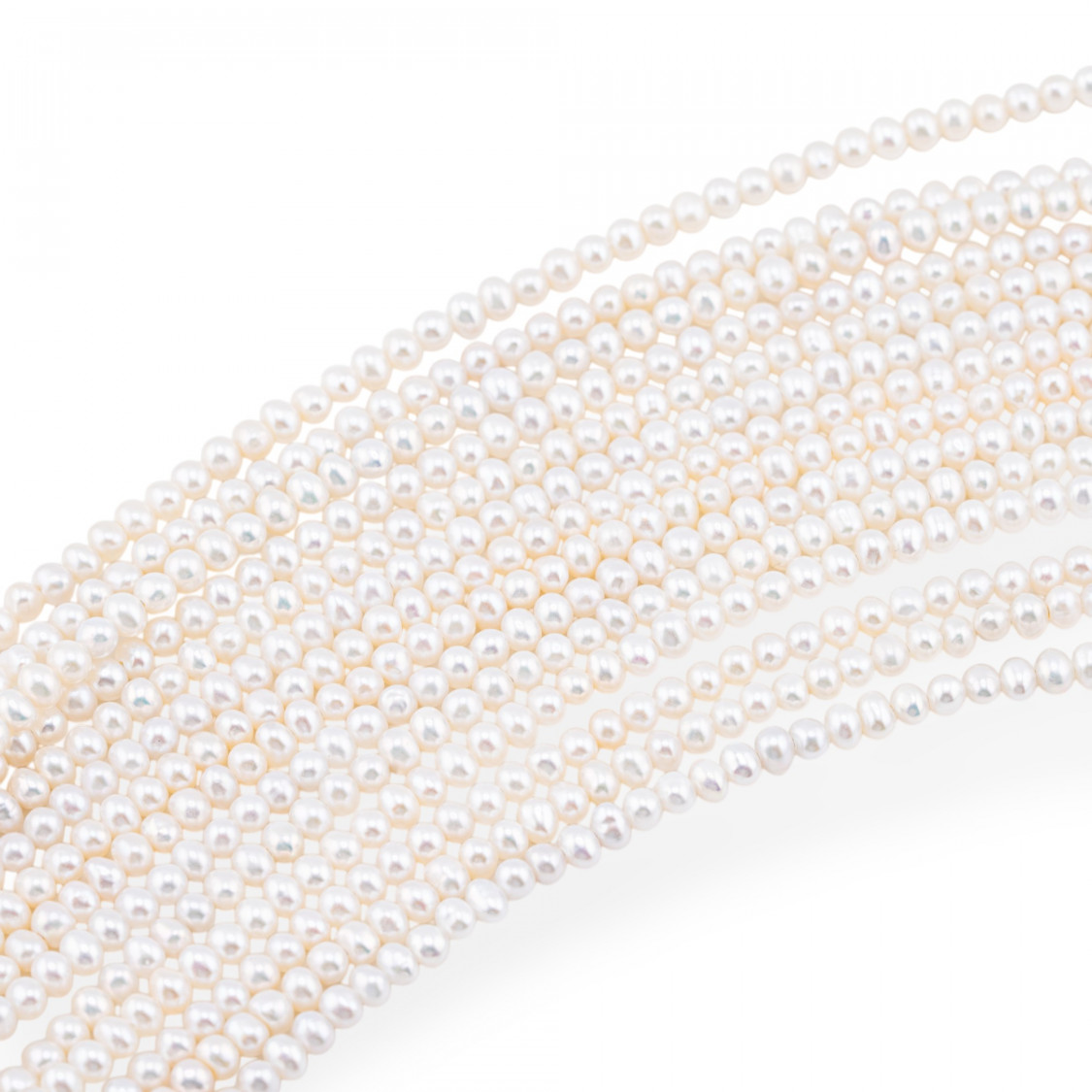 Perle di Fiume Microperle Tondo AAA 3-3,5mm-HOHE LINIE | Worldofjewel.com