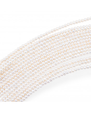 Perle di Fiume Microperle Tondo AAA 3-3,5mm-HOHE LINIE | Worldofjewel.com