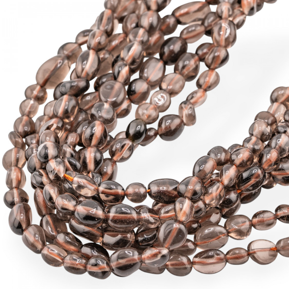 Quarzo Fume' Sasso Burattato 6x8mm-SMOKY QUARTZ | Worldofjewel.com