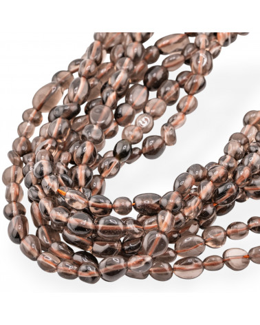 Quarzo Fume' Sasso Burattato 6x8mm-SMOKY QUARTZ | Worldofjewel.com