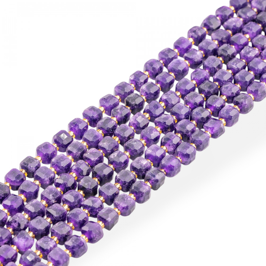 Ametista Taglio Rigido Cubo Sfaccettato 8mm-AMETISTA CLASSICA | Worldofjewel.com