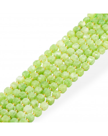 Giada Taglio Rigido Cubo Sfaccettato 8mm Peridot-GIADA | Worldofjewel.com