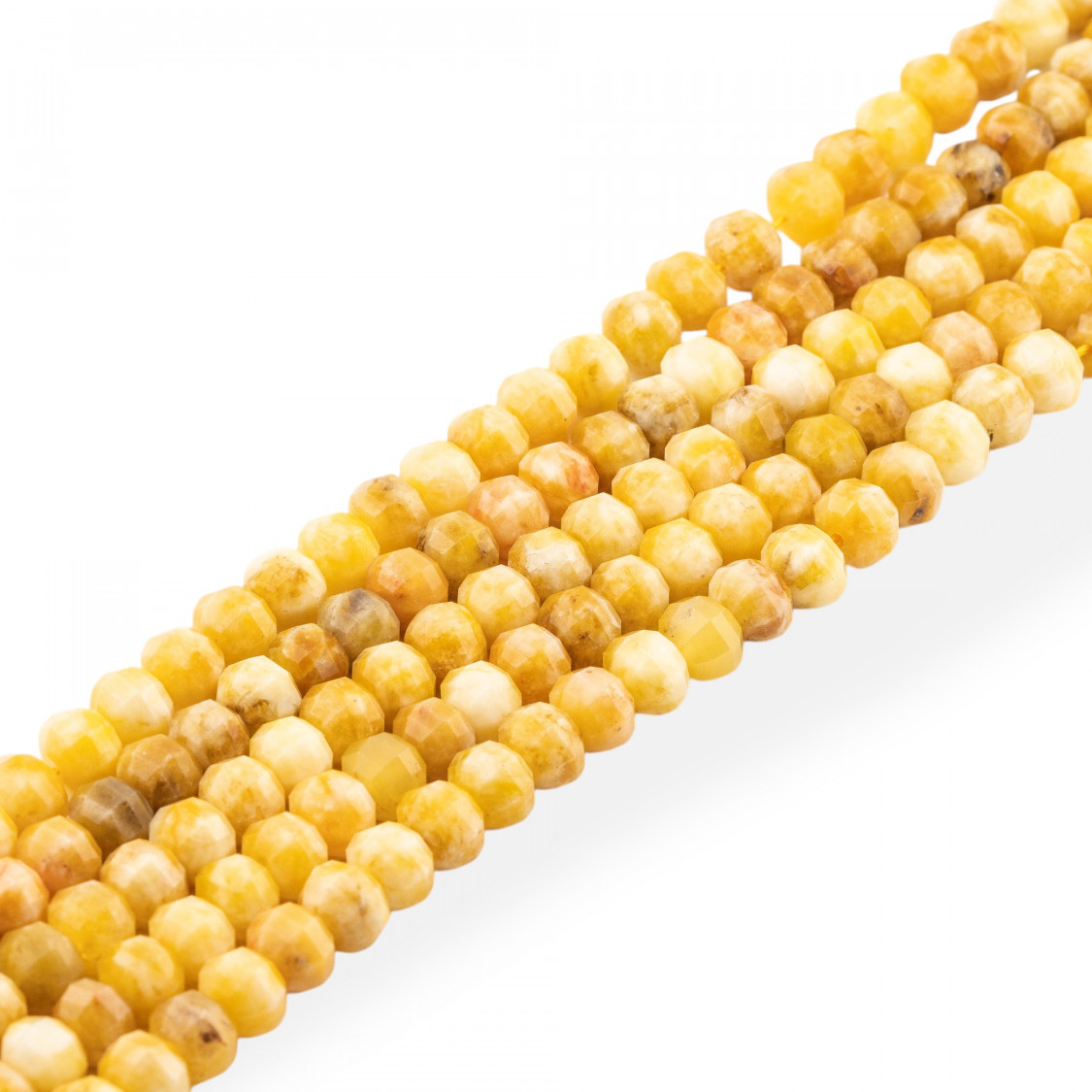 Giada Taglio Rigido Rondella Sfaccettata 8x5mm Giada Gialla-ΚΙΤΡΙΝΟΣ ΝΕΦΤΗΣ | Worldofjewel.com