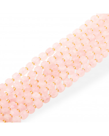 Quarzo Rosa Taglio Rigido Cubo Sfaccettato 8mm-ΡΟΖ ΧΑΛΑΖΙΑΣ | Worldofjewel.com