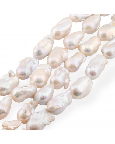 Perle Di Fiume Barocche A Goccia (FHL) 80-85gr Bianco-PERLE BAROCCHE | Worldofjewel.com