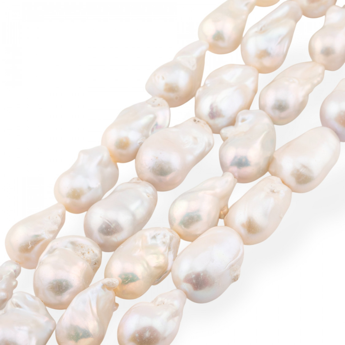Perle Di Fiume Barocche A Goccia (FHL) 100-110gr Bianco-PERLES BAROQUES | Worldofjewel.com
