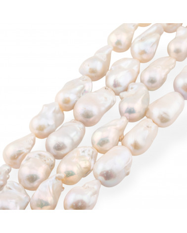 Perle Di Fiume Barocche A Goccia (FHL) 100-110gr Bianco-PERLES BAROQUES | Worldofjewel.com