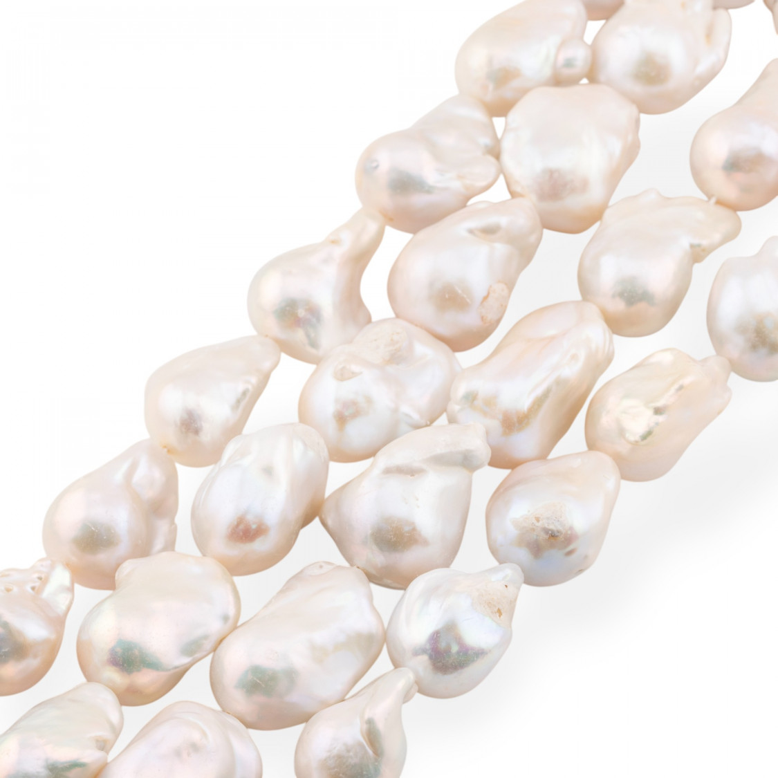 Perle Di Fiume Barocche A Goccia (FHL) 110-120gr Bianco-PERLE BAROCCHE | Worldofjewel.com