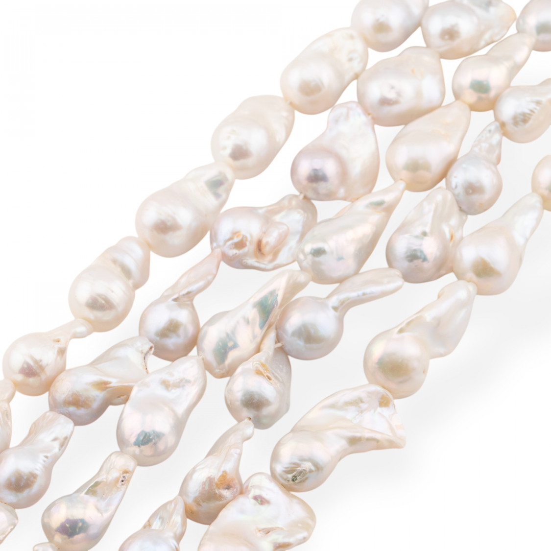 Perle Di Fiume Barocche A Goccia (FWQ) 65-70gr Bianco-PERLE BAROCCHE | Worldofjewel.com
