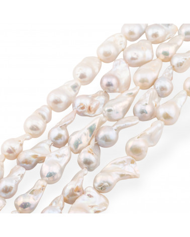 Perle Di Fiume Barocche A Goccia (FWQ) 65-70gr Bianco-PERLE BAROCCHE | Worldofjewel.com