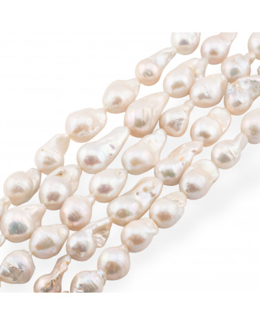 Perle Di Fiume Barocche A Goccia (FWQ) 80-85gr Bianco-PERLE BAROCCHE | Worldofjewel.com