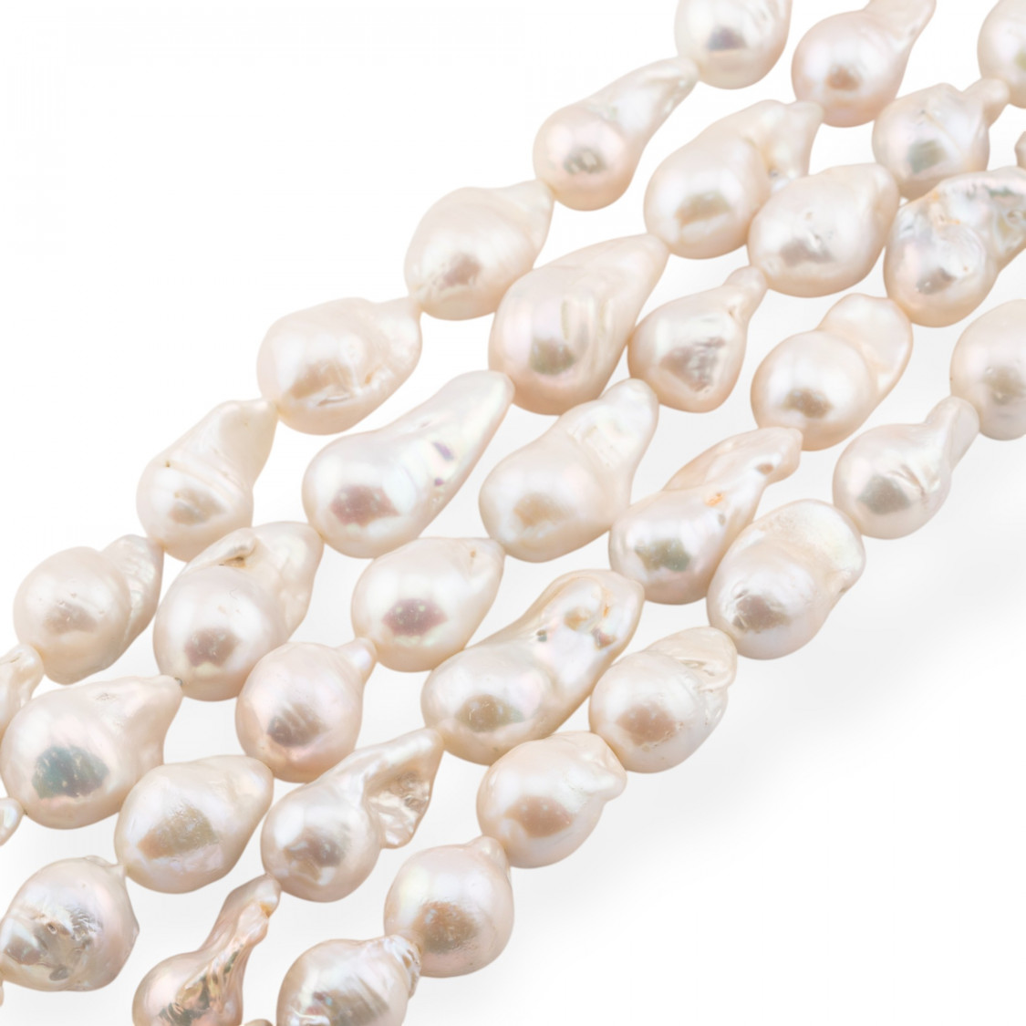 Perle Di Fiume Barocche A Goccia (FWQ) 85-90gr Bianco-PERLE BAROCCHE | Worldofjewel.com