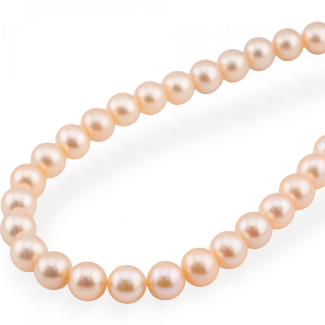 Perle Di Fiume Tondo 9,0-9,5mm AAAAA- Rosa-LINEA ALTA | Worldofjewel.com