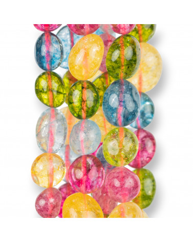 Cristallo Di Rocca Tormalinato Multicolor Sasso Burattato 10-12mm-TURMALIN-BERGKRISTALL | Worldofjewel.com