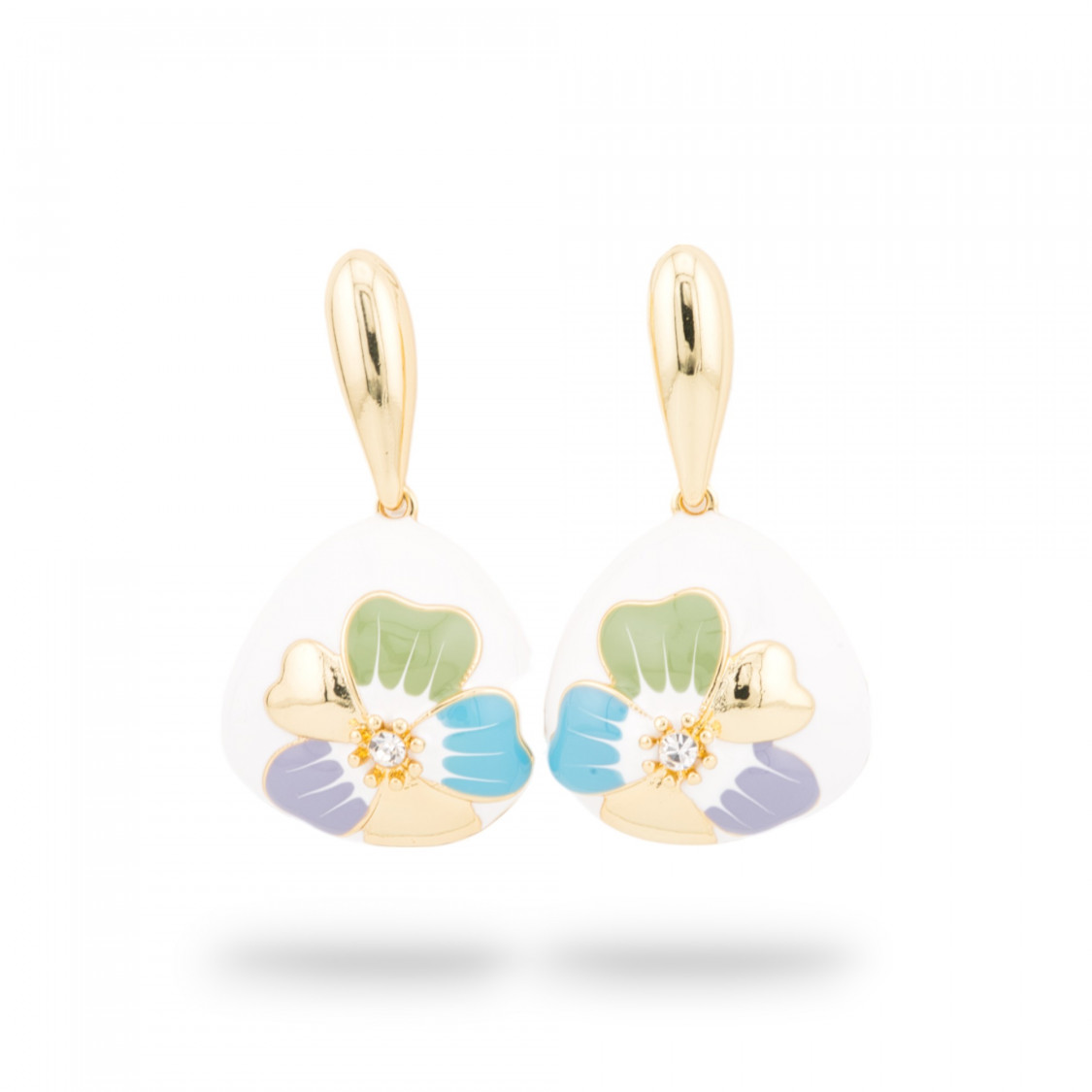 Orecchini Bijoux Smaltato Collezione Isabella 1 Coppia-CRYSTAL BRONZE | Worldofjewel.com