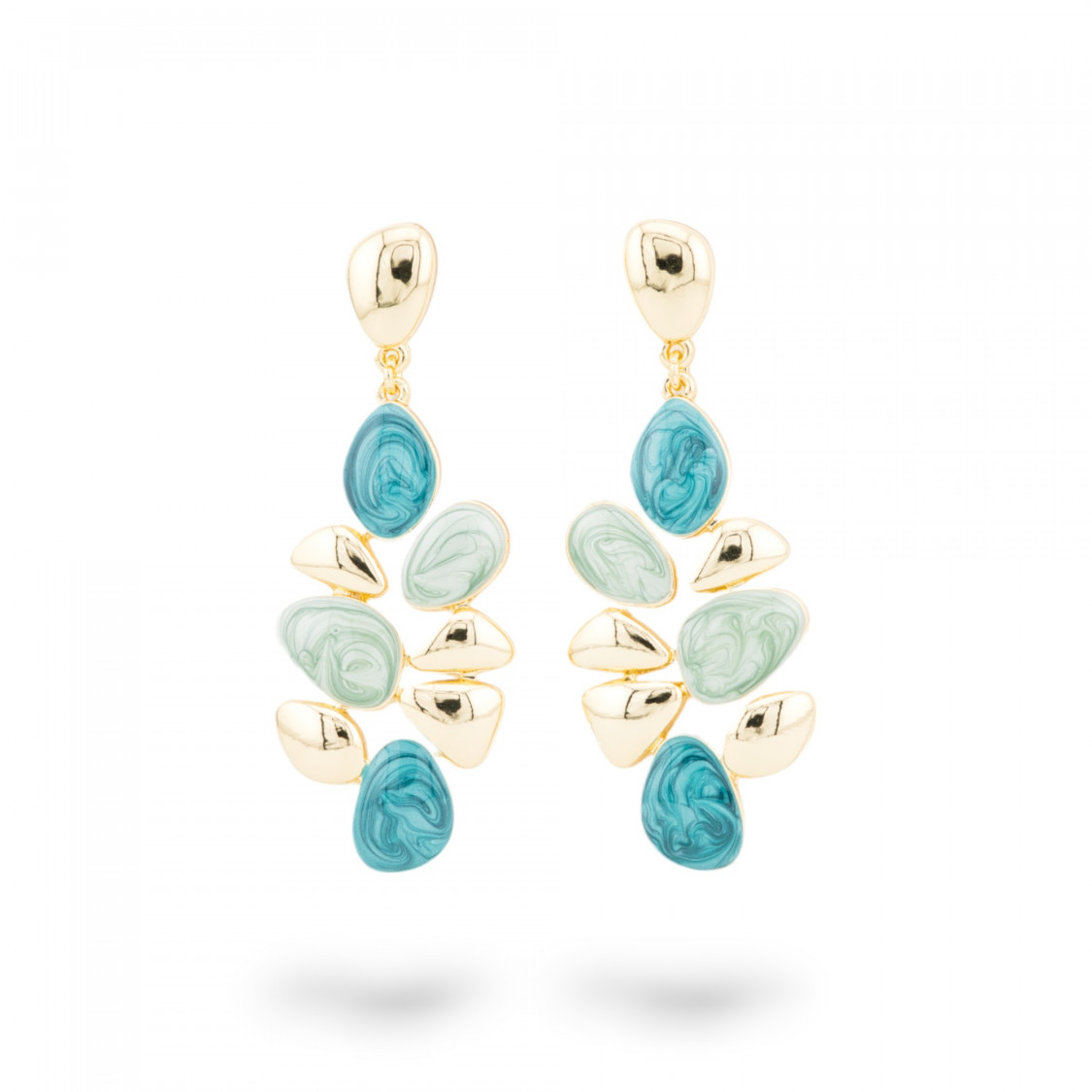 Orecchini Bijoux Smaltato Collezione Isabella 1 Coppia-BRONZE CRISTAL | Worldofjewel.com