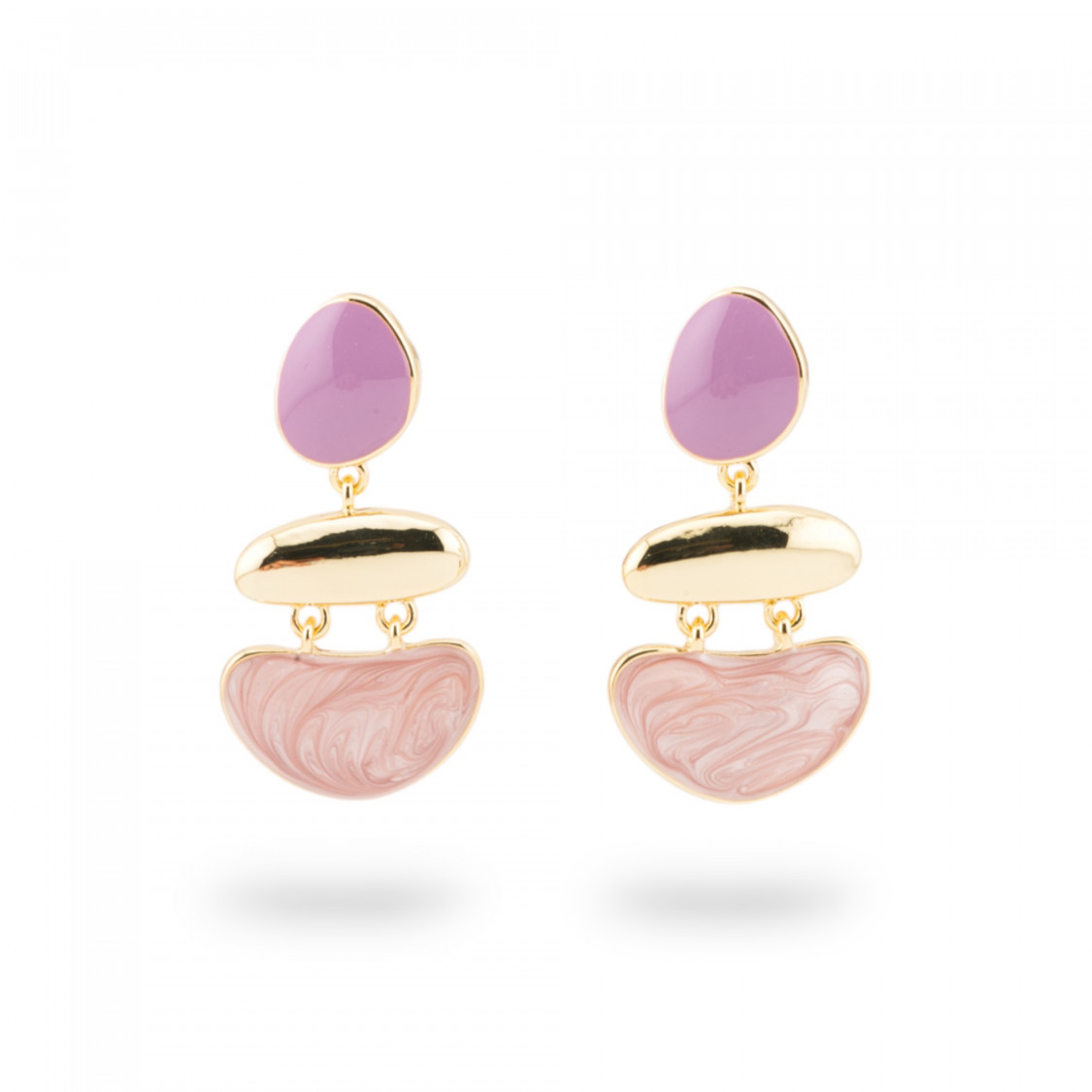 Orecchini Bijoux Smaltato Collezione Isabella 1 Coppia-CRYSTAL BRONZE | Worldofjewel.com