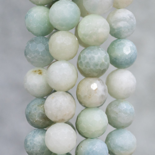 Aquamarine Milk Mix Faceted 06mm