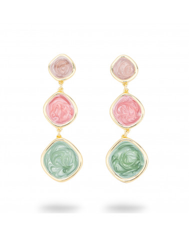 Orecchini Bijoux Smaltato Collezione Isabella 1 Coppia-CRYSTAL BRONZE | Worldofjewel.com
