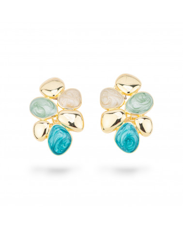 Orecchini Bijoux Smaltato Collezione Isabella 1 Coppia-BRONCE CRISTAL | Worldofjewel.com