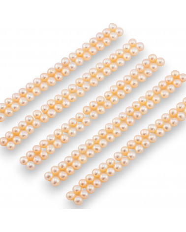 Perle di Fiume Bottoni Cabochon 1 Foro 3,5-4,0mm 100 Paia Rosa-1 FORO BOTTONI | Worldofjewel.com