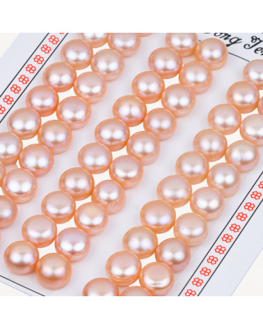 Perle di Fiume Bottoni Cabochon 1 Foro 11,0-11,5mm 16 Paia Rosa-1 FORO BOTTONI | Worldofjewel.com
