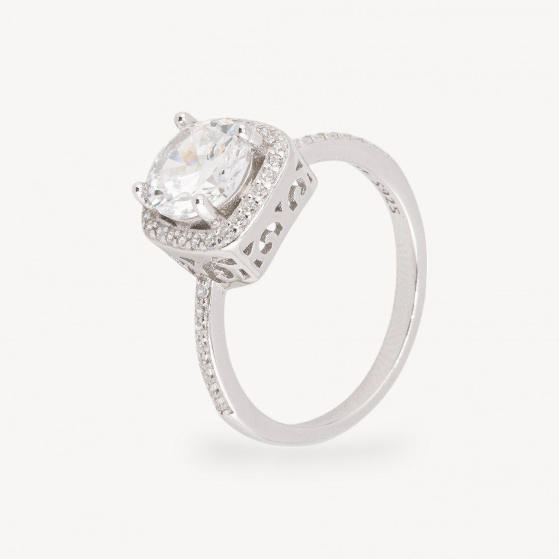 925er Silberring mit Steinbesatz-RINGE AUS 925 SILBER | Worldofjewel.com