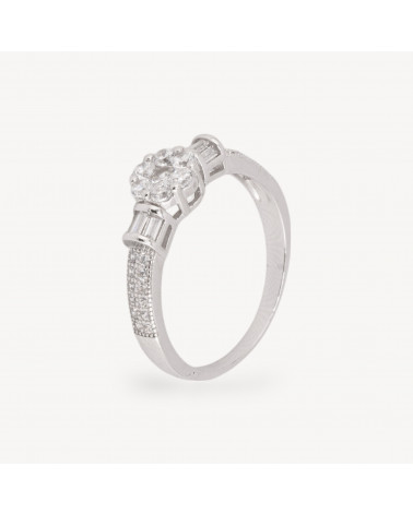 Anello Gioiello In Argento 925 Con Pietra Incastonata MOD99449-ANELLI DI ARGENTO 925 | Worldofjewel.com