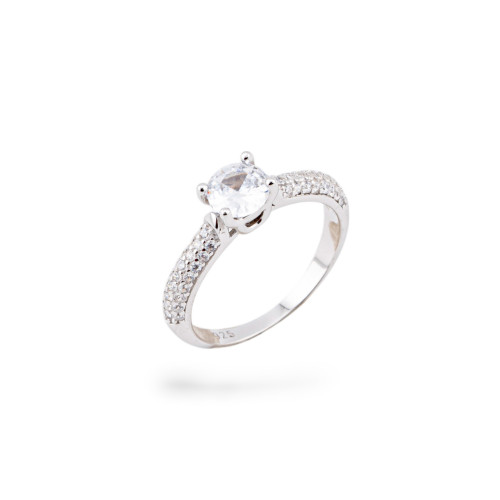 Anello Gioiello In Argento 925 Con Pietra Incastonata MOD99451-ANELLI DI ARGENTO 925 | Worldofjewel.com