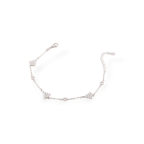 Pulseras de Plata 925 con Circonitas y Cadena