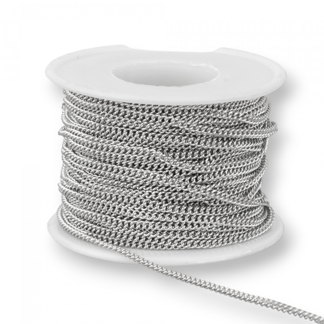 Cadena de acero con arandela plana de 2,3 mm y 20 metros-CADENAS DE ACERO INOXIDABLE | Worldofjewel.com