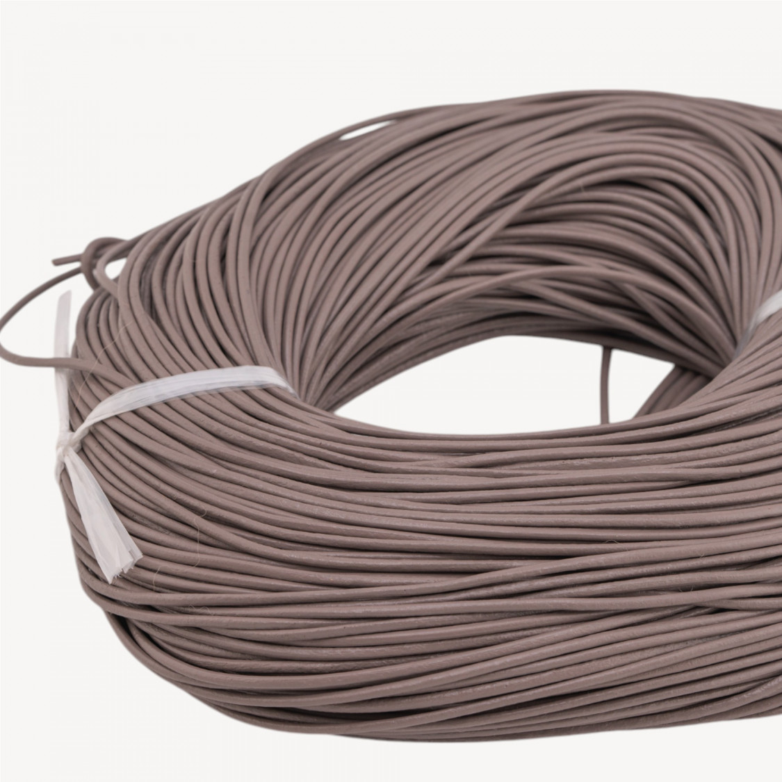 Genuine Leather Cord Diameter 2mm Pack of 90 Meters Brown-LEATHER CORD | Worldofjewel.com