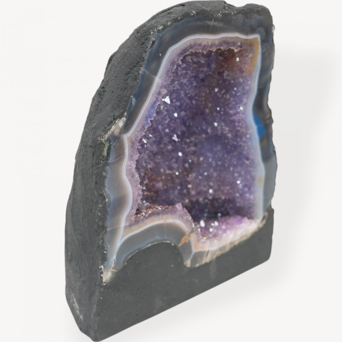 Natural Amethyst Geode 18.5x24cm weight 5.96kg-AMETHYST CAVES AND GEODES FOR CRYSTAL THERAPY AND HOME | Worldofjewel.com