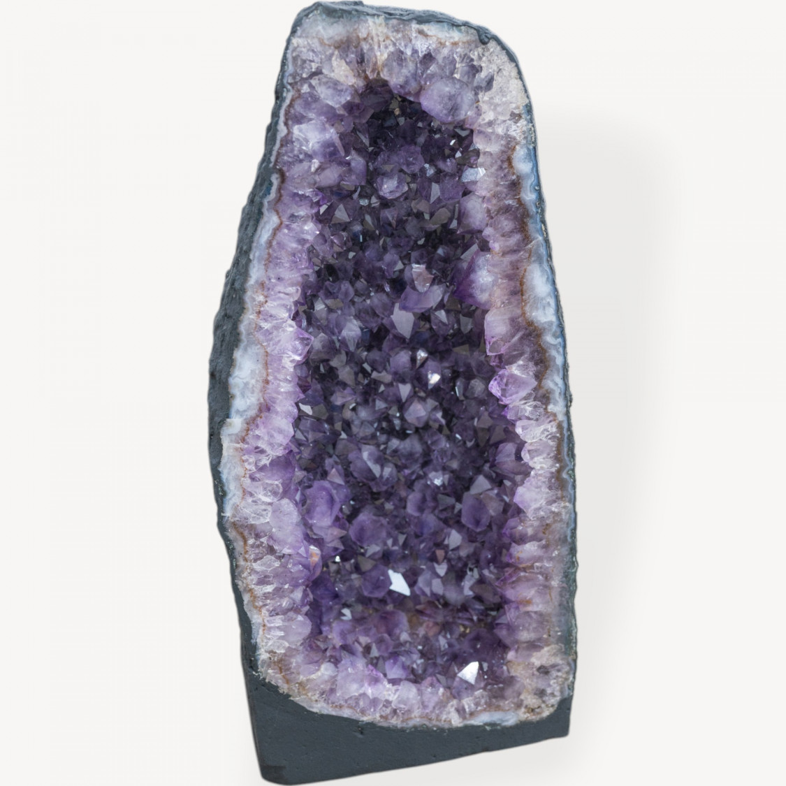 Natural Amethyst Geode 21x49.5cm weight 17.85kg-AMETHYST CAVES AND GEODES FOR CRYSTAL THERAPY AND HOME | Worldofjewel.com