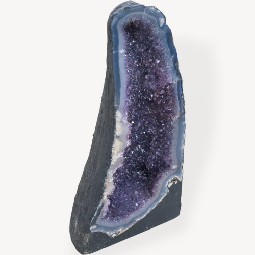 Natürliche Amethyst-Geode, 26 x 50 cm, Gewicht 22,26 kg