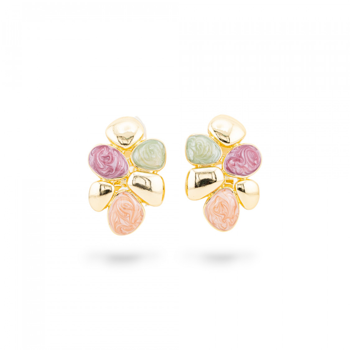 Orecchini Bijoux Smaltato Collezione Isabella 1 Coppia-BRONCE CRISTAL | Worldofjewel.com