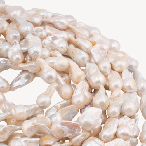 Perle Di Fiume Barocche (PHN) 50-60gr 11-13mm Bianco-PERLE DI FIUME BAROCCHE LINEA ECONOMICA | Worldofjewel.com