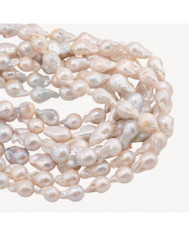 Perle Di Fiume Barocche (PWN) 70-80gr 12-14mm Bianco-PERLE DI FIUME BAROCCHE LINEA CLASSICA | Worldofjewel.com