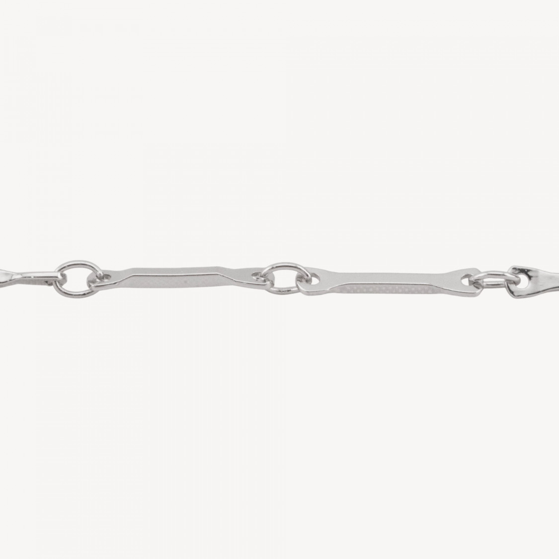 Catena Di Bronzo A Metraggio 2x12mm 1 Metro Rodiato-CADENAS DE LATÓN | Worldofjewel.com