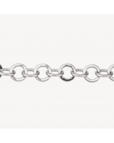 Catena Di Bronzo A Metraggio Forzatina Tonda Schiacciata 5,0mm COD280Y 1 Metro Rodiato-ΑΛΥΣΙΔΕΣ ΟΡΕΙΧΑΛΙΚΟ | Worldofjewel.com