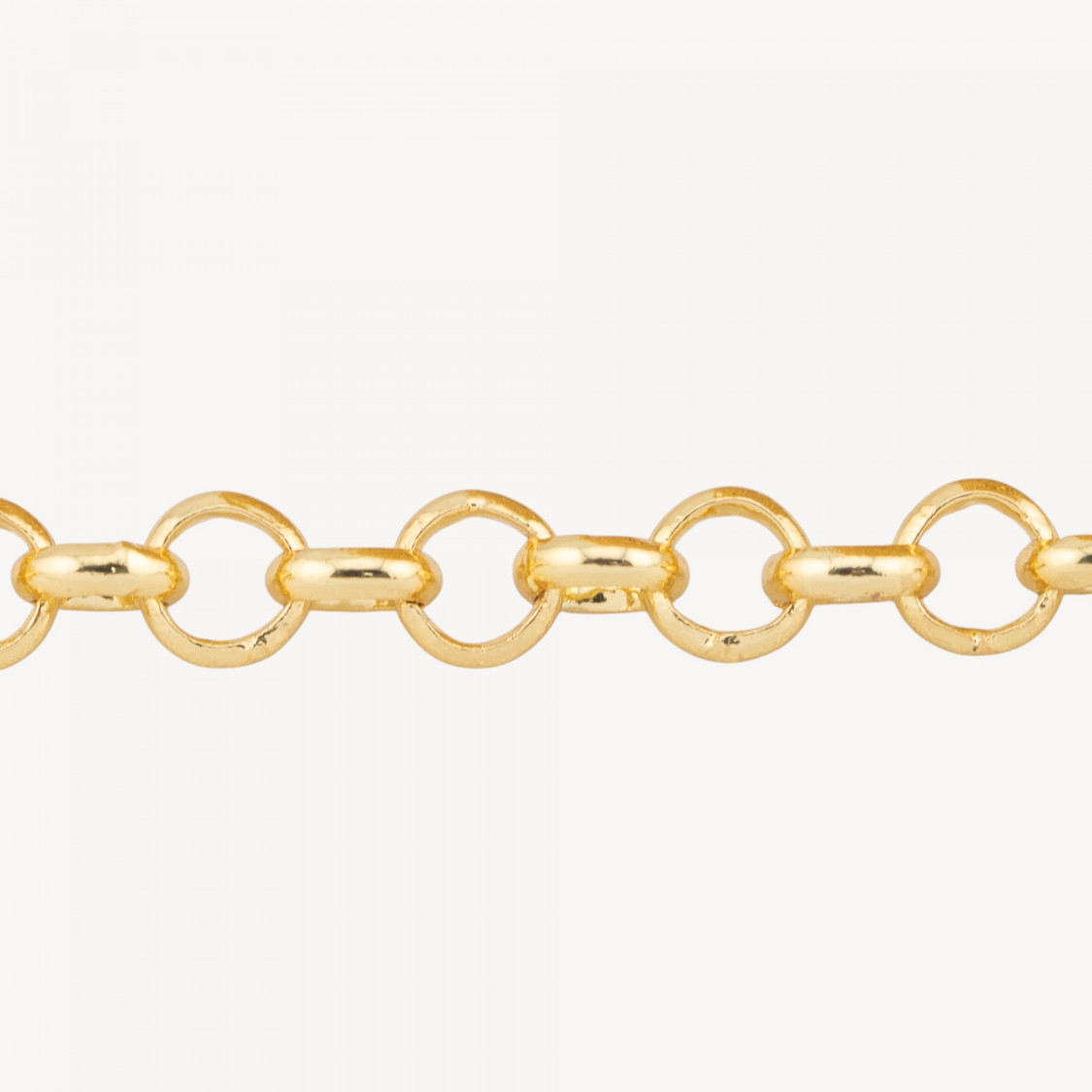 Catena Di Bronzo A Metraggio Rolo' 2,5mm 25BL 1 Metro Dorato-BRASS CHAINS | Worldofjewel.com